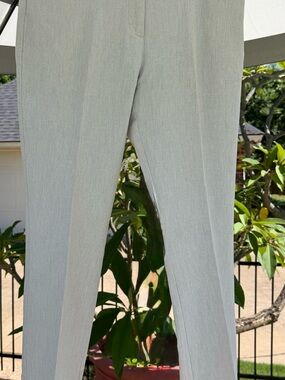 41 Hawthorn Marshmallow Heather Straight Career Pants Size 14 Stretch Office